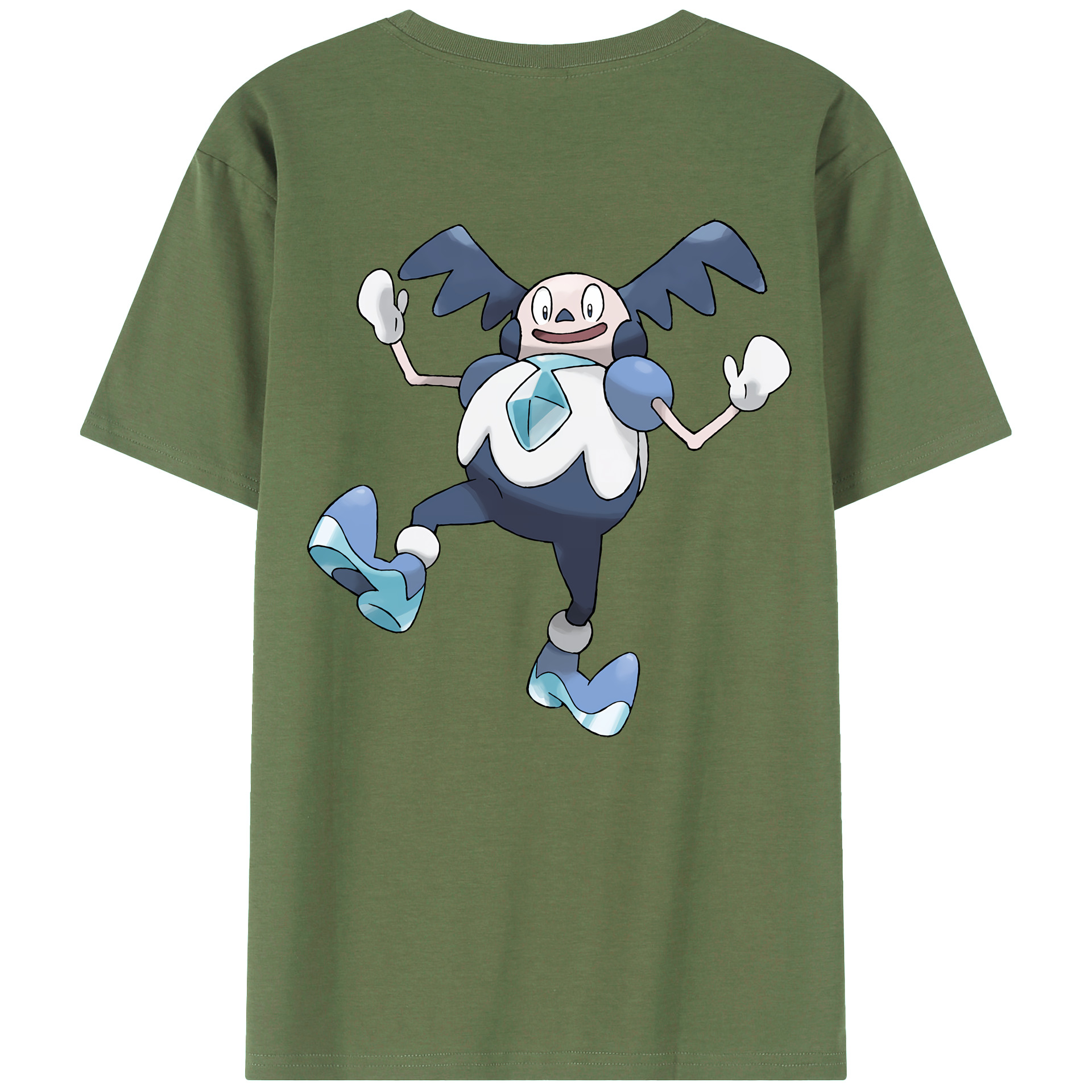 （画像用） ポケットモンスター Pokémon 綿100％ メンズ半袖Tシャツ（バックプリント） 通気性